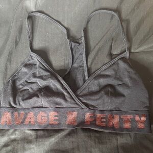Savage X Fenty Black and Red Bralette
